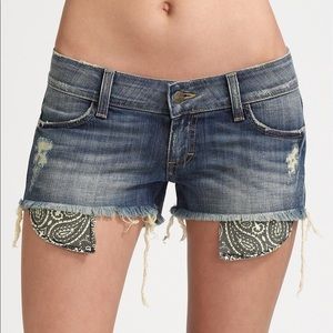 Siwy Madeline Cut Off Short w Bandana Pocket